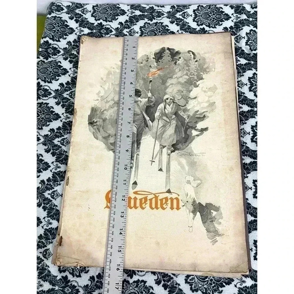 Antique Sweden Artbook 1912 Anders Rare Art Reprint 16"x 11" - Picture 7 of 13